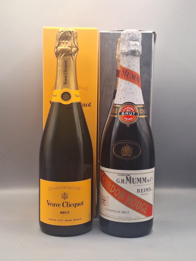 Veuve Clicquot Brut, G.H. Cordon Rouge Brut - Champagne - 2 Bottle (0.75L) #1.0