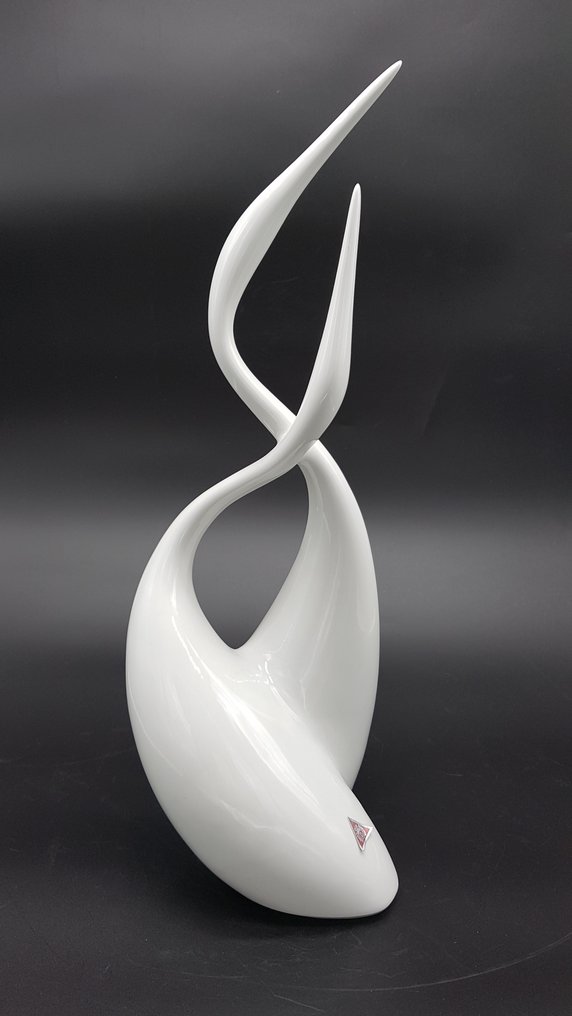 Royal Dux - Jaroslav Ježek - Figure - White Herons; 38 cm - Porcelain #1.0