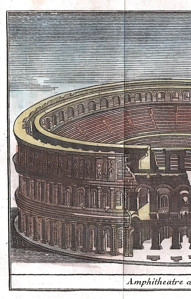 意大利 - 维罗纳竞技场，威尼托; Rogissart - Amphitheatre de Verone - 1701-1720 #1.0