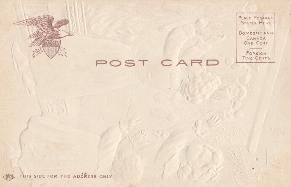 Auguri di Natale e Capodanno particolari in diverse lingue, con maggiore evidenza. - Cartolina (26) - 1903-1912 #1.0