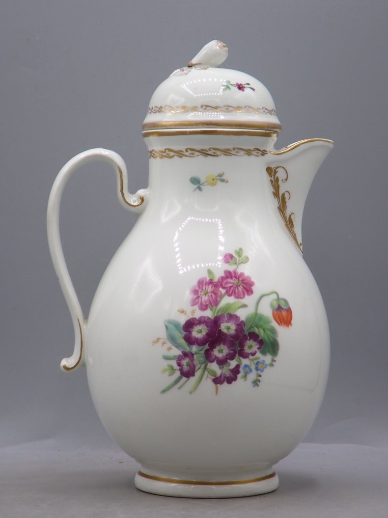 Royal Vienna - Pitcher - Flowers décor - Dated 1805 - Porcelain #2.1