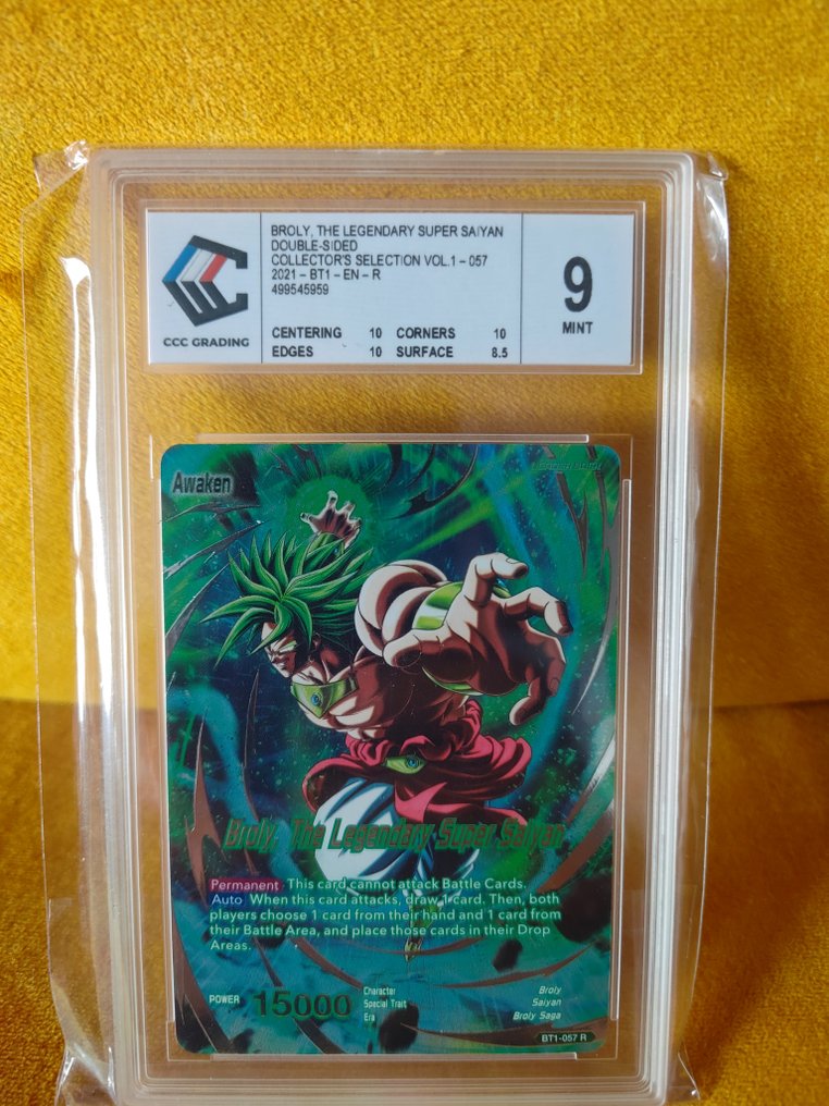 Bandai - 1 Graded card - Dragon Ball - Broly Bt1-057 - CCC 9 #1.0