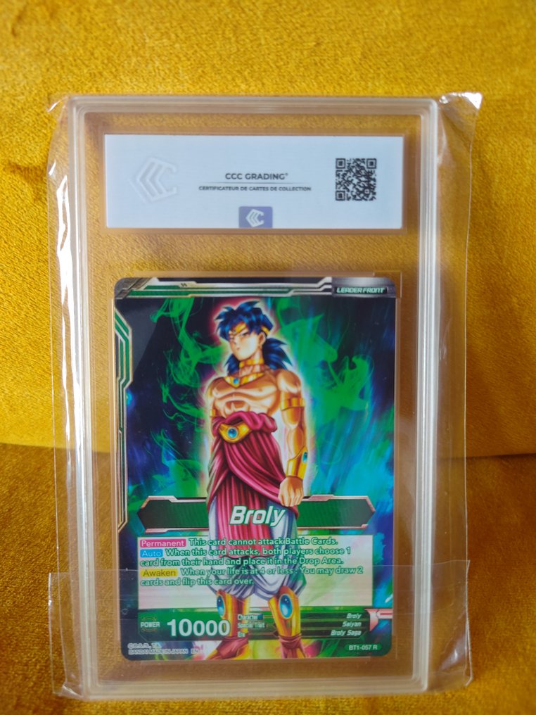 Bandai - 1 Graded card - Dragon Ball - Broly Bt1-057 - CCC 9 #1.0