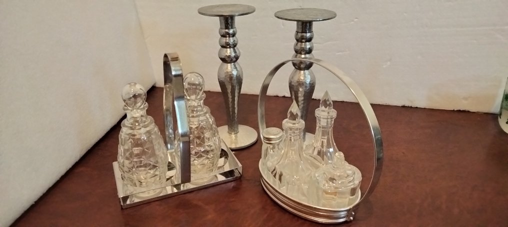 Table service (2) - 2 Table servant Oil, vinegar, salt, pepper, balsamic tobacco & others + - Graniver - 2 table servers + #1.0