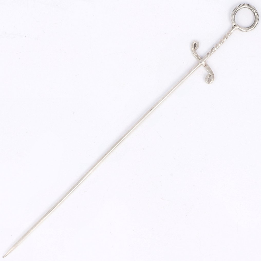 Vleesprikkers / Hatelets ''Sword Design'' - Cutlery set (12) - .800 silver #4.3