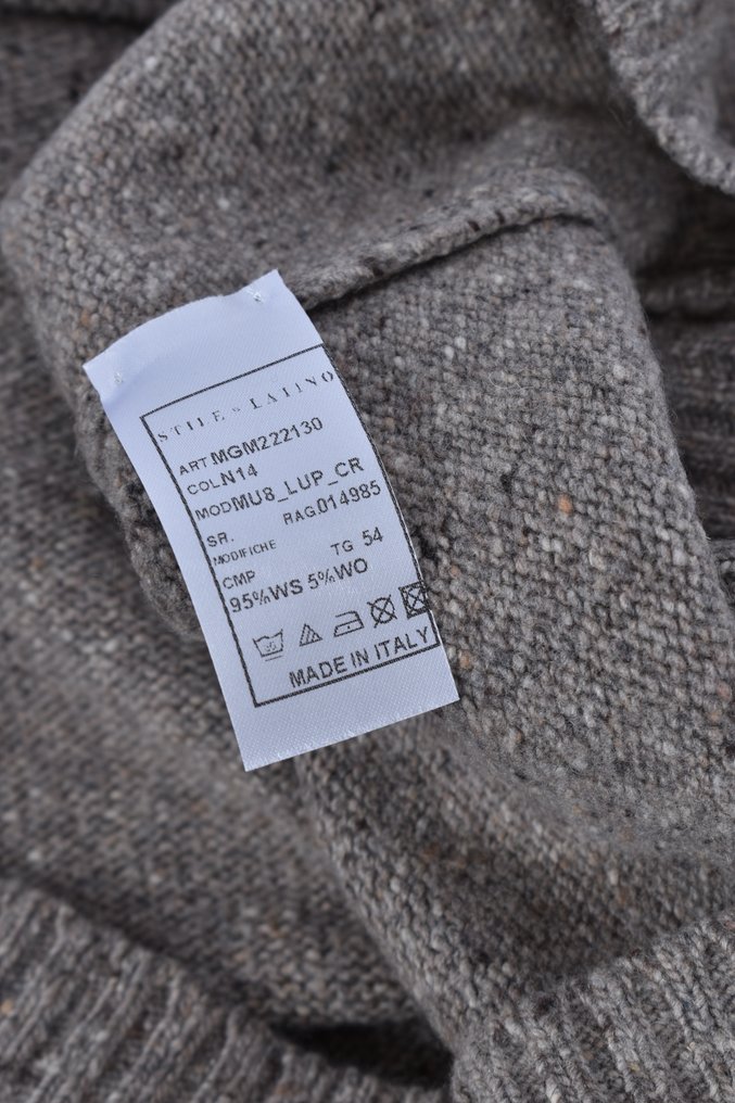 STILE LATINO - Cashmere - Turtleneck - 54 / L - No reserve price - Sweter - Nowe z metkami #4.3