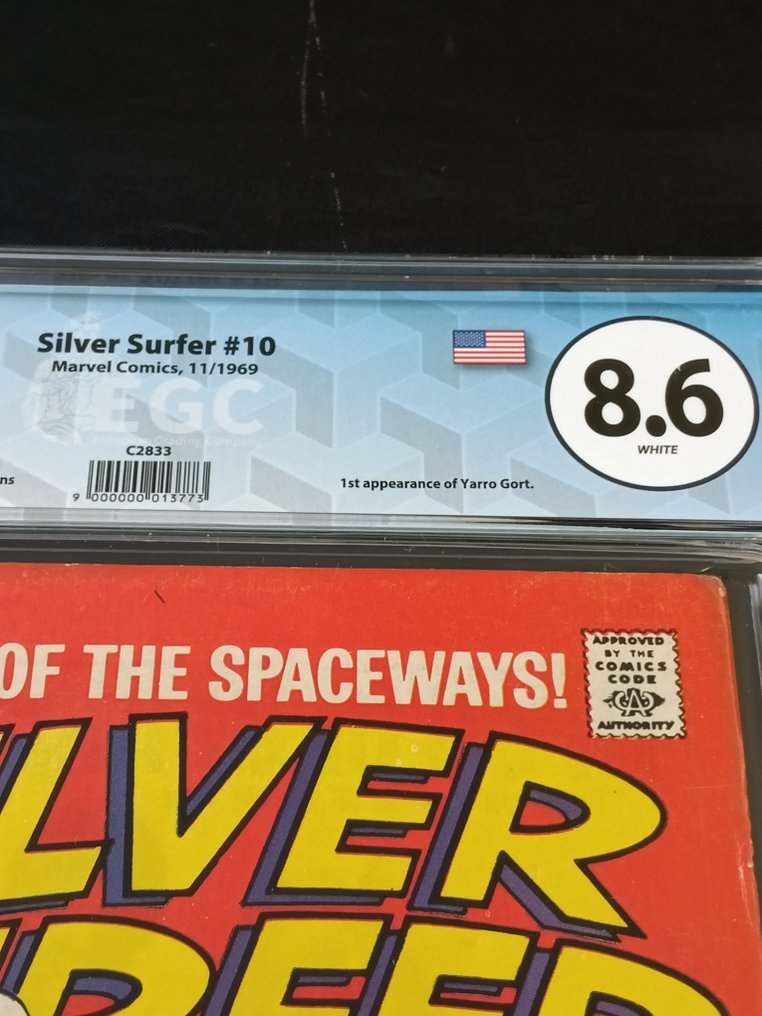 The Silver Surfer (Vol. 1) #10 - EGC 8.6 - A World He Never Made! - 1 Graded comic - First edition - 1969 #1.0