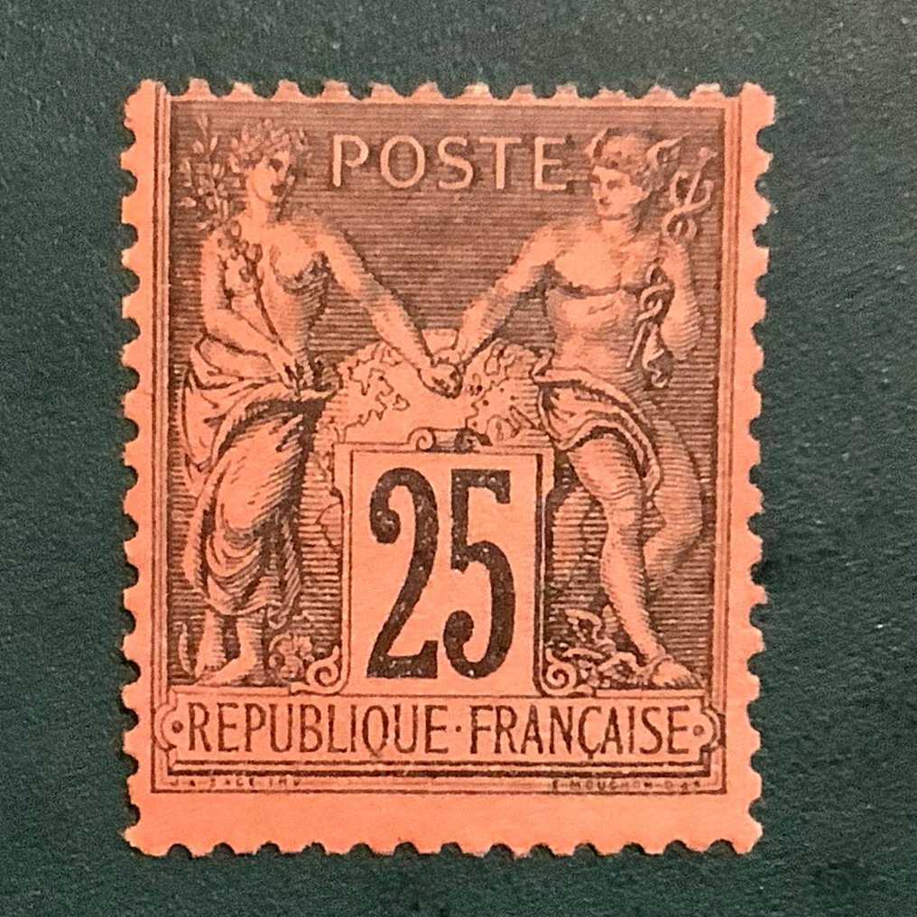 Ranska 1878 - 25 senttiä Sage tyyppi II - MNH - Yvert 91 #1.0