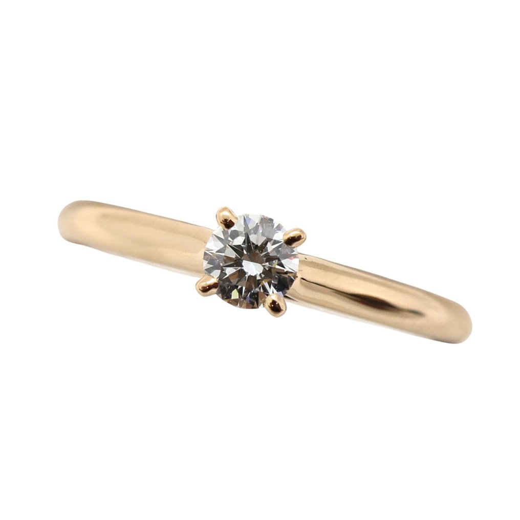 Cartier - 戒指 - Solitaire - 18K包金 玫瑰金 钻石 (天然) #1.0