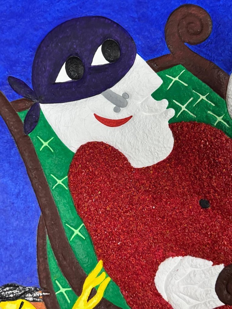 Juan García Ripollés (1932) - El Brujo - Grabado Matérico XL 90 x 110 cm. #4.3