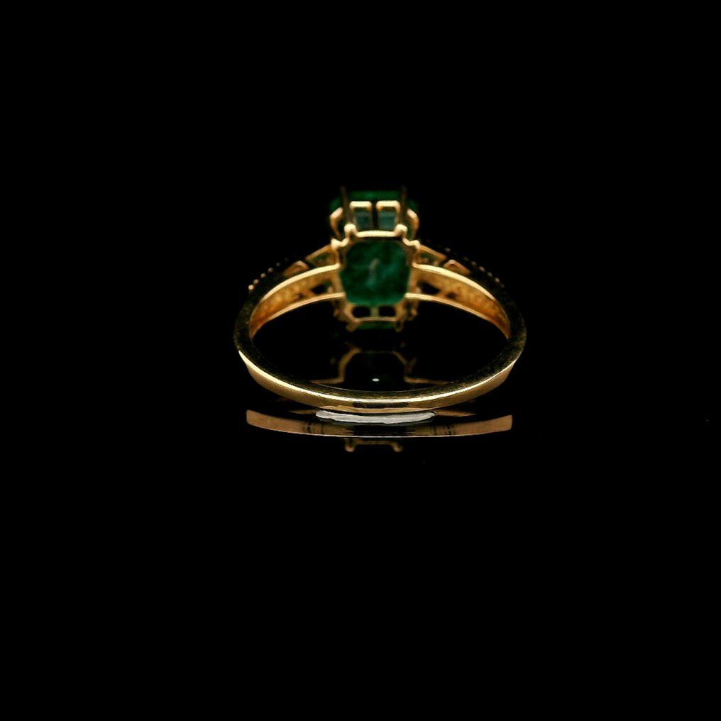 没有保留价 - 戒指 - 14K包金 黄金 - 2.75ct. tw. 祖母绿 - 钻石 #3.2