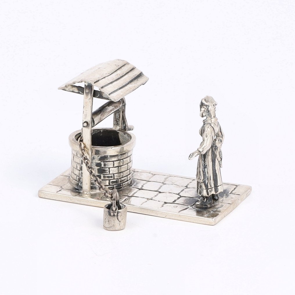 NO RESERVE - Waterput & Rijtuig - Φιγούρα μινιατούρα  (2) - .835 silver #2.1