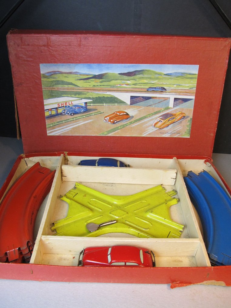 Distler - αυτοκινητόδρομος - Κουρδιστό παιχνίδι από κασσίτερο - 1950-1959 - Γερμανία #1.0