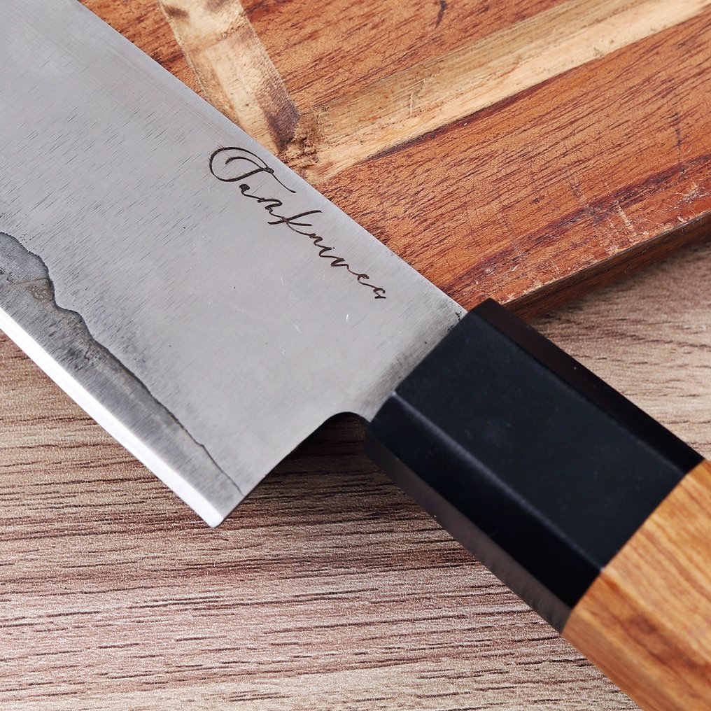 Sam Knives Handcrafted Chef’s Knife - Bordkniv - Stål, Træ - A10 #2.1