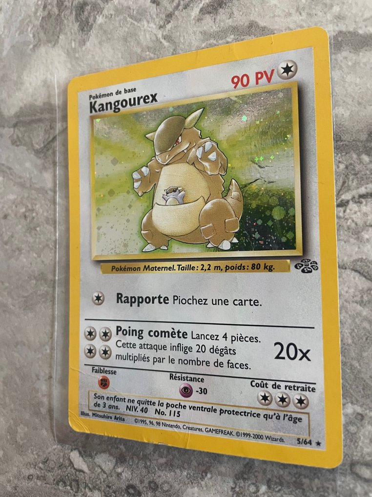 Pokémon - 1 Card - Kangaskhan 5 Holográfico - WOTC - Jungle #2.1