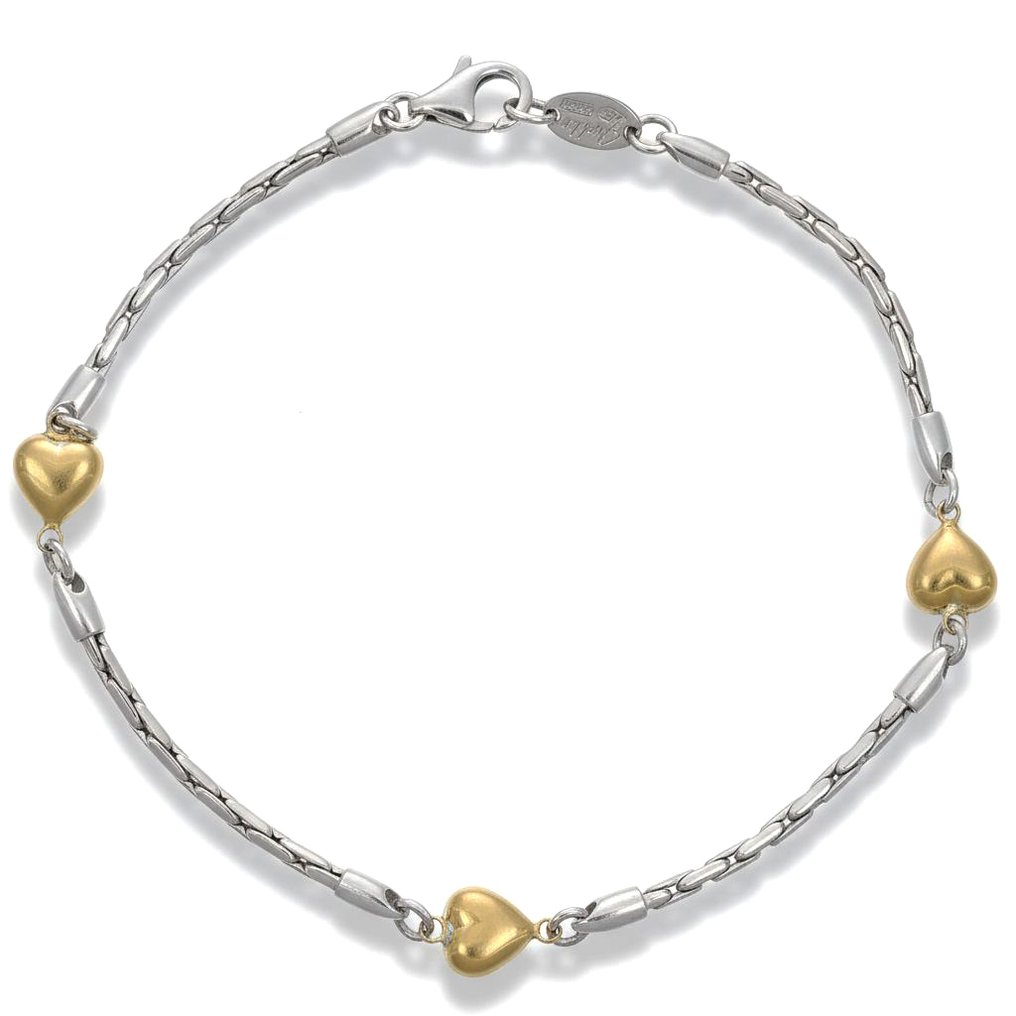 手鈪 - 18 克拉 黃金, 白金 #1.0