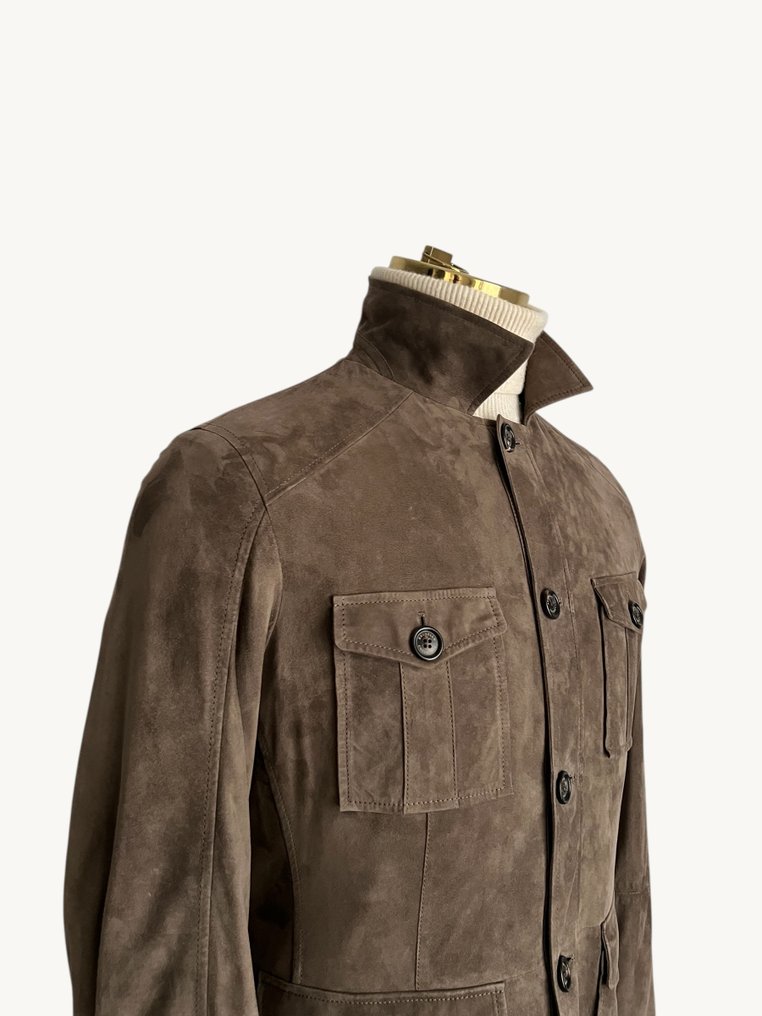 Brunello Cucinelli Thermore Leather Traveller - Δερμάτινο μπουφάν - New with tags #3.2