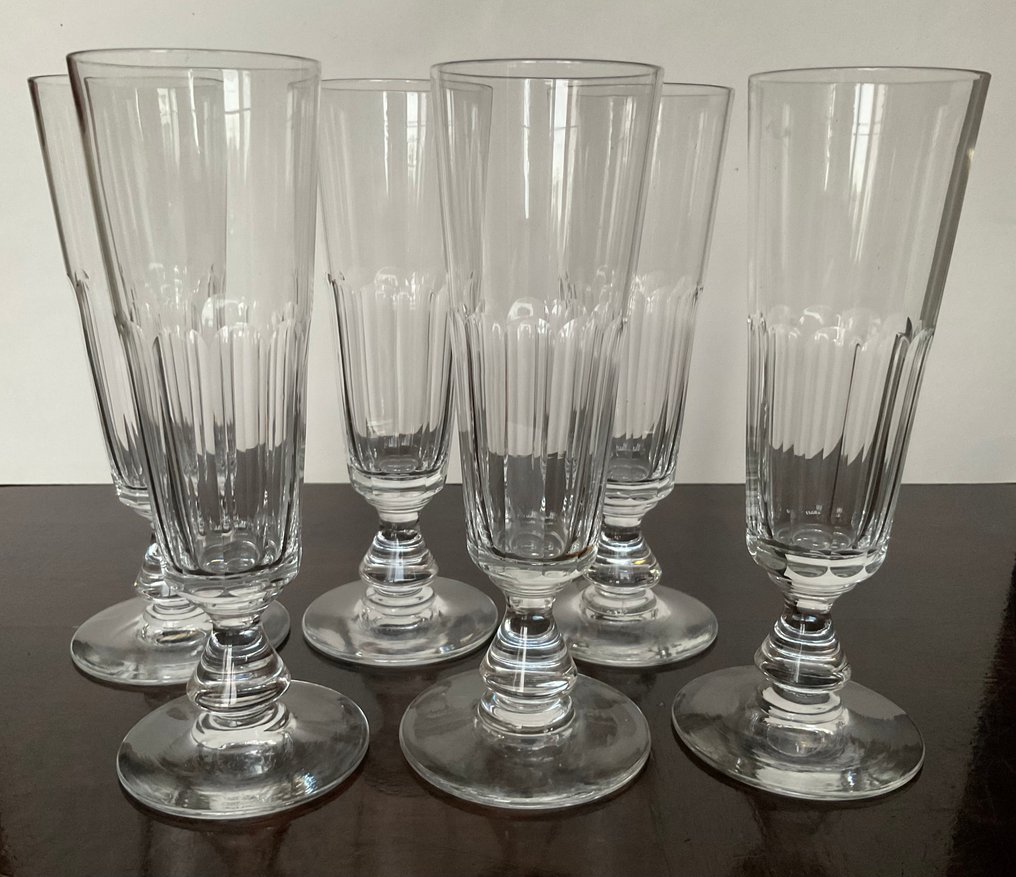 Drinking set for 6 - Crystal - Champagne flutes #1.0