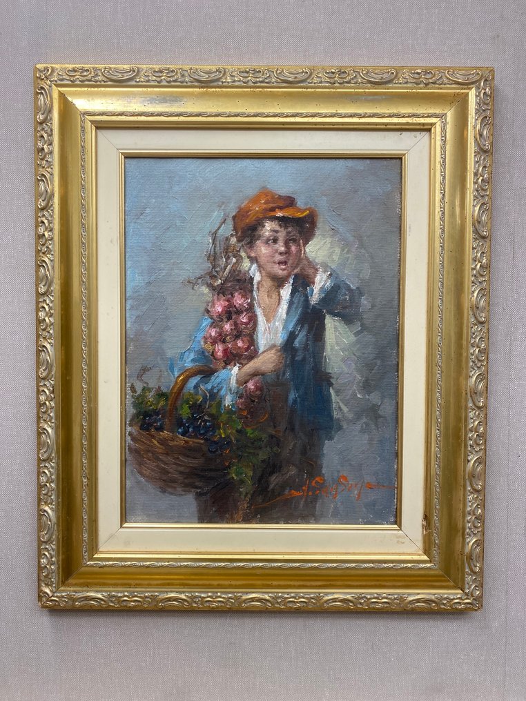 Angelo Sansone (1949) - Il venditore di frutta #1.0