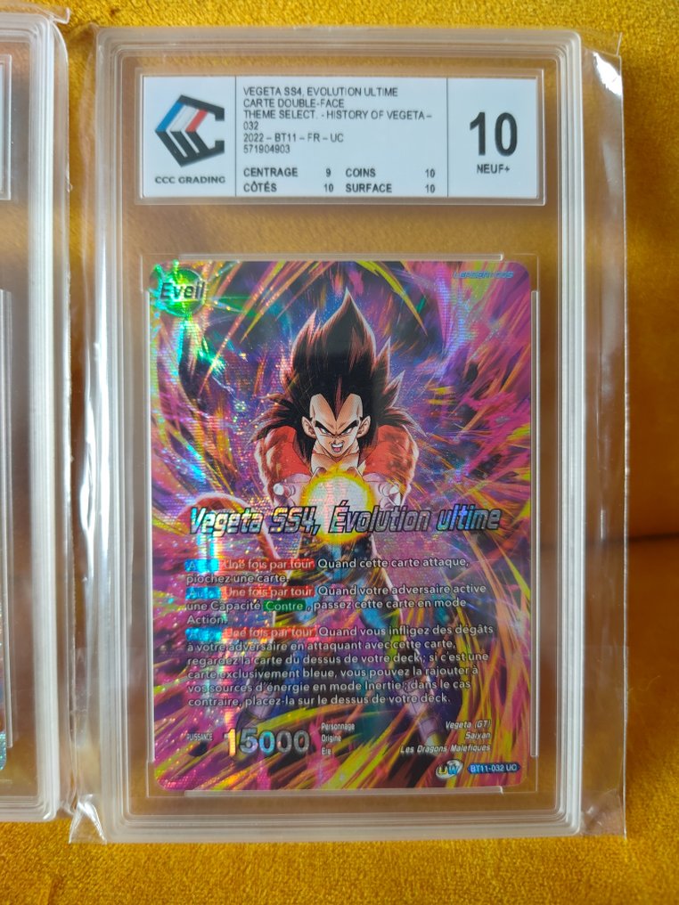 Bandai - 3 Graded card - Dragon Ball - Vegeta - CCC 10 #3.2