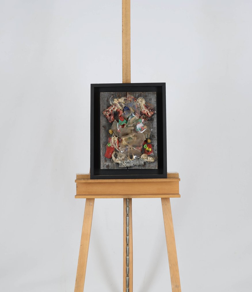 Ad Snijders (1929-2010) - Materie op hout #1.0