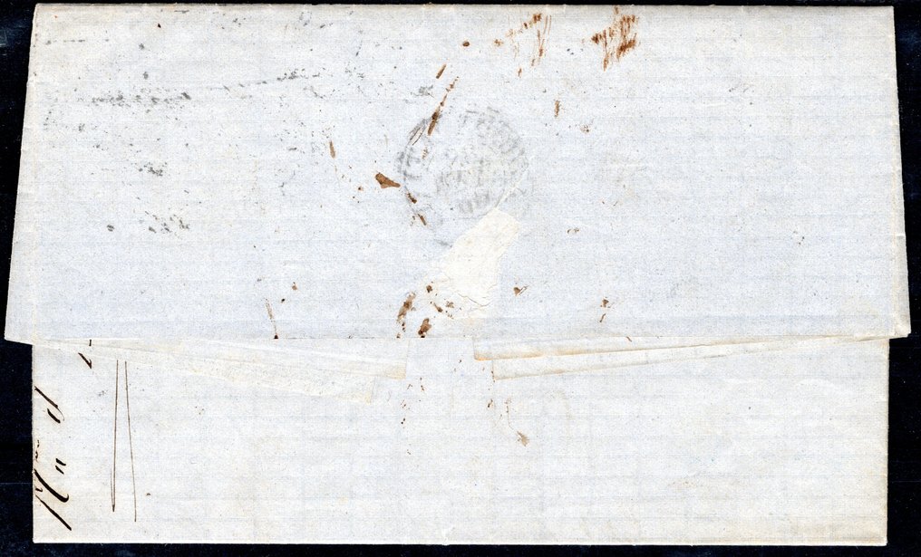 義大利王國 1865 - 两封精彩的已付邮资信件，包含多个10分邮票的样本——一封来自都灵的版本，另一封未说明。 - Sassone n. L17 + T17 #2.1