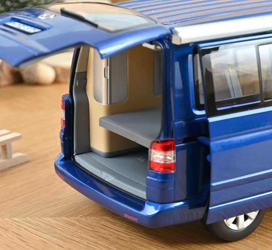 Norev 1:18 - Modellbil - Volkswagen T5 Multivan California – 2003 - Blauw metallic - Begrenset utgave! #1.0