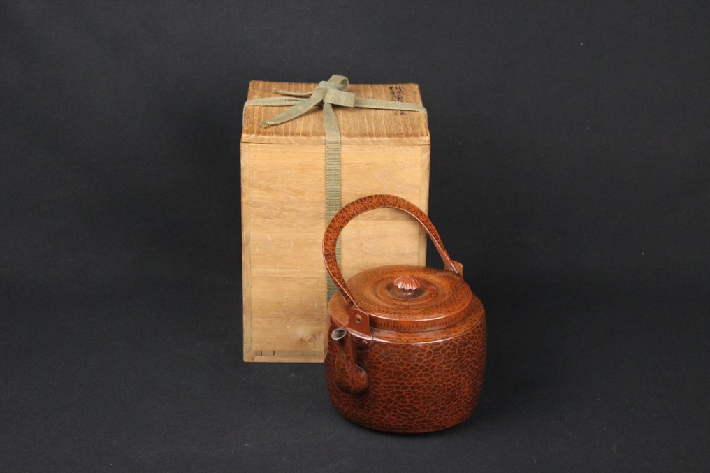 Copper Kettle – Finitura Hido, con confezione - Rame - Onishi Seiko - Giappone - 21° secolo #1.0