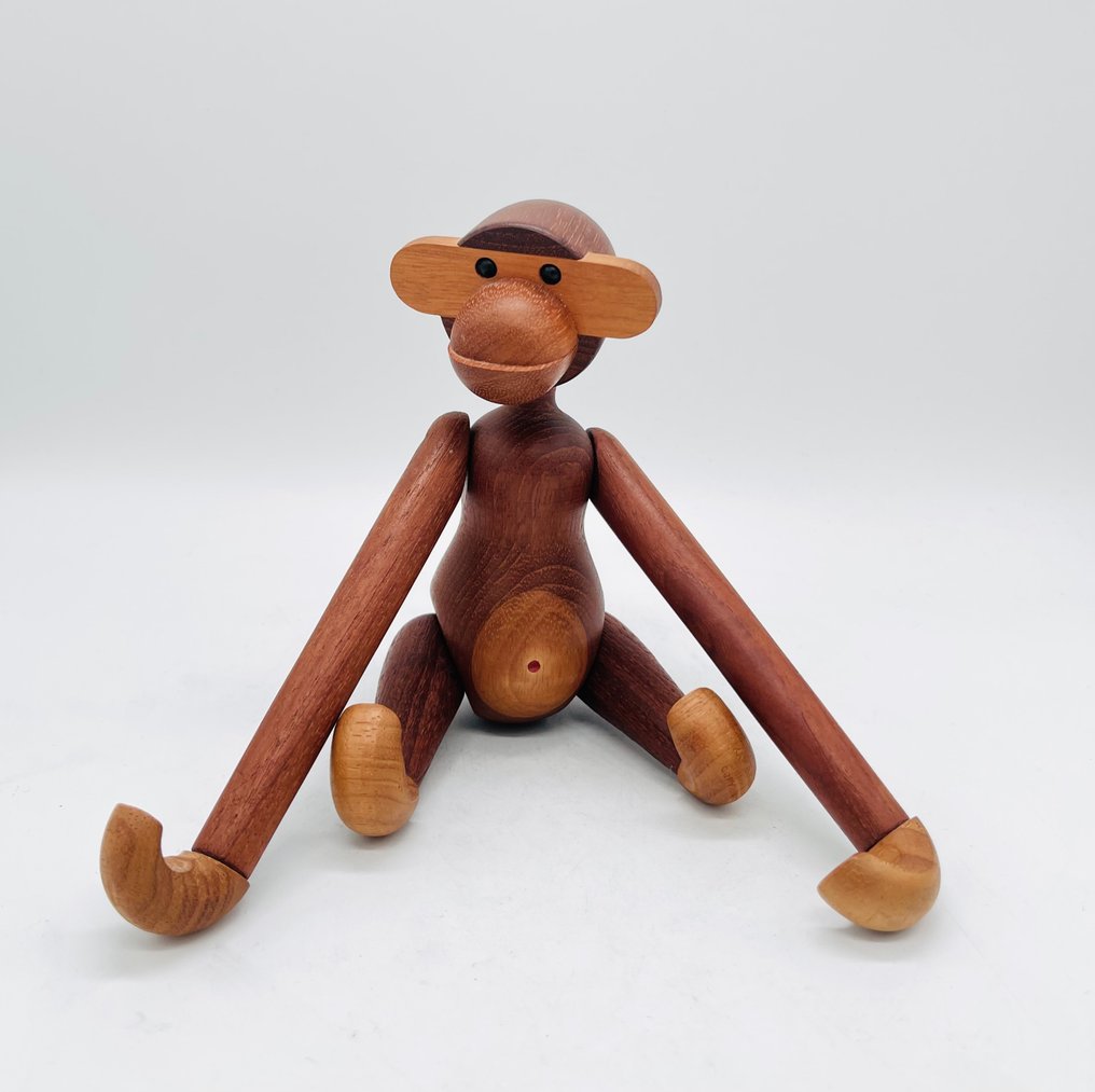 Kay Bojesen - Figura - Early Kay Bojesen monkey - madeira de teca #1.0