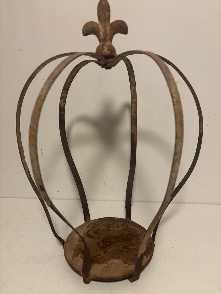 雕刻, Robuuste sier kronen - 34 cm - 鐵 #4.3