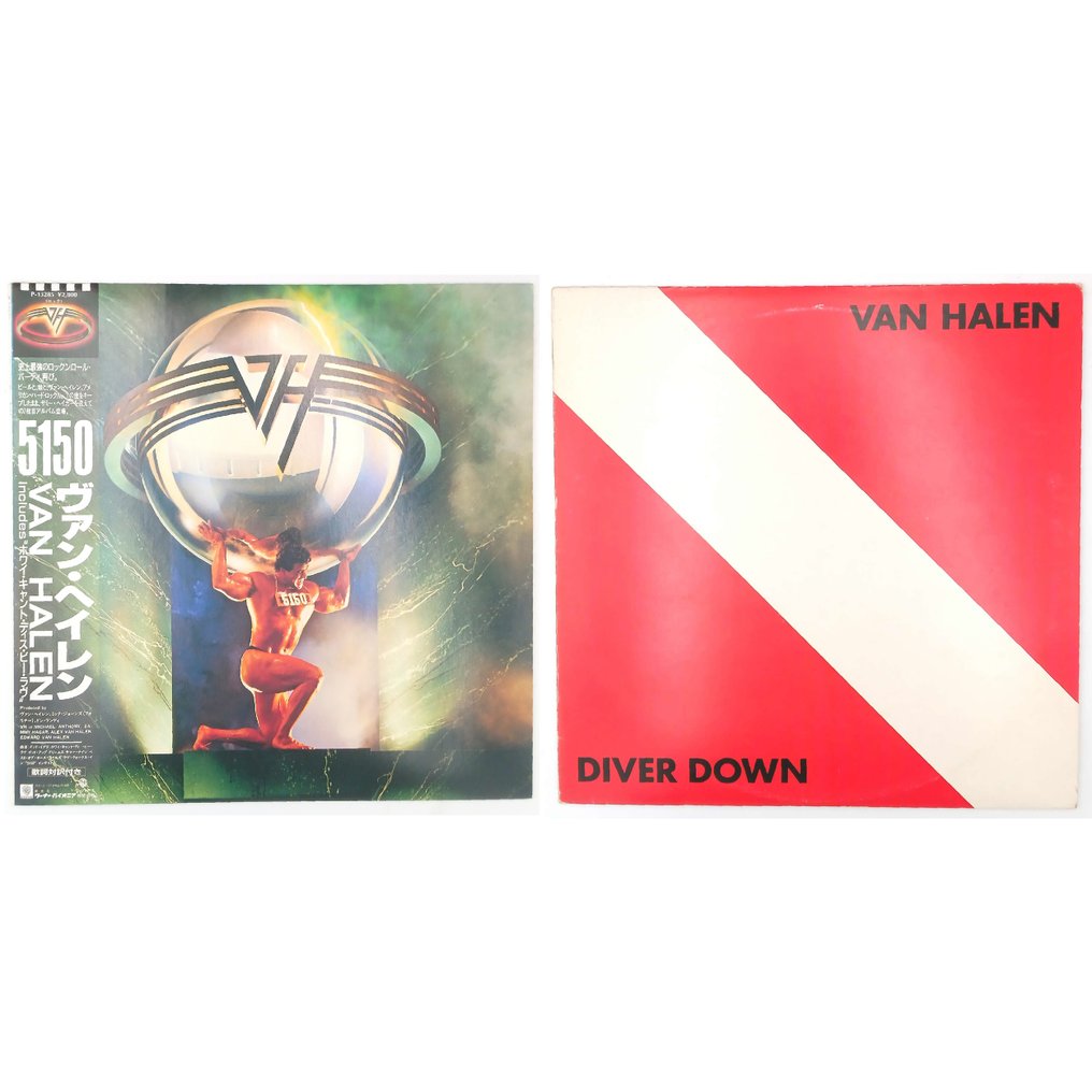 Van Halen - 2 x Japanese albums - 5150 / Diver Down - Flere titler - LP-albummer (flere elementer) - Japanske udgivelser - 1982 #1.0