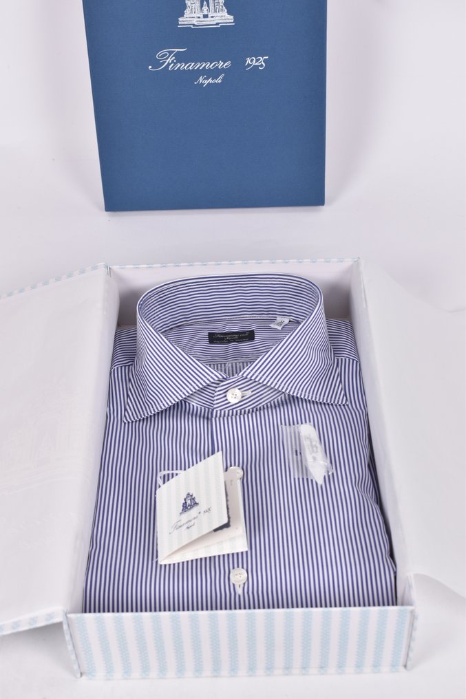 Finamore - 43 - Cotton - No reserve price - Koszulka - Nowe z metkami #1.0