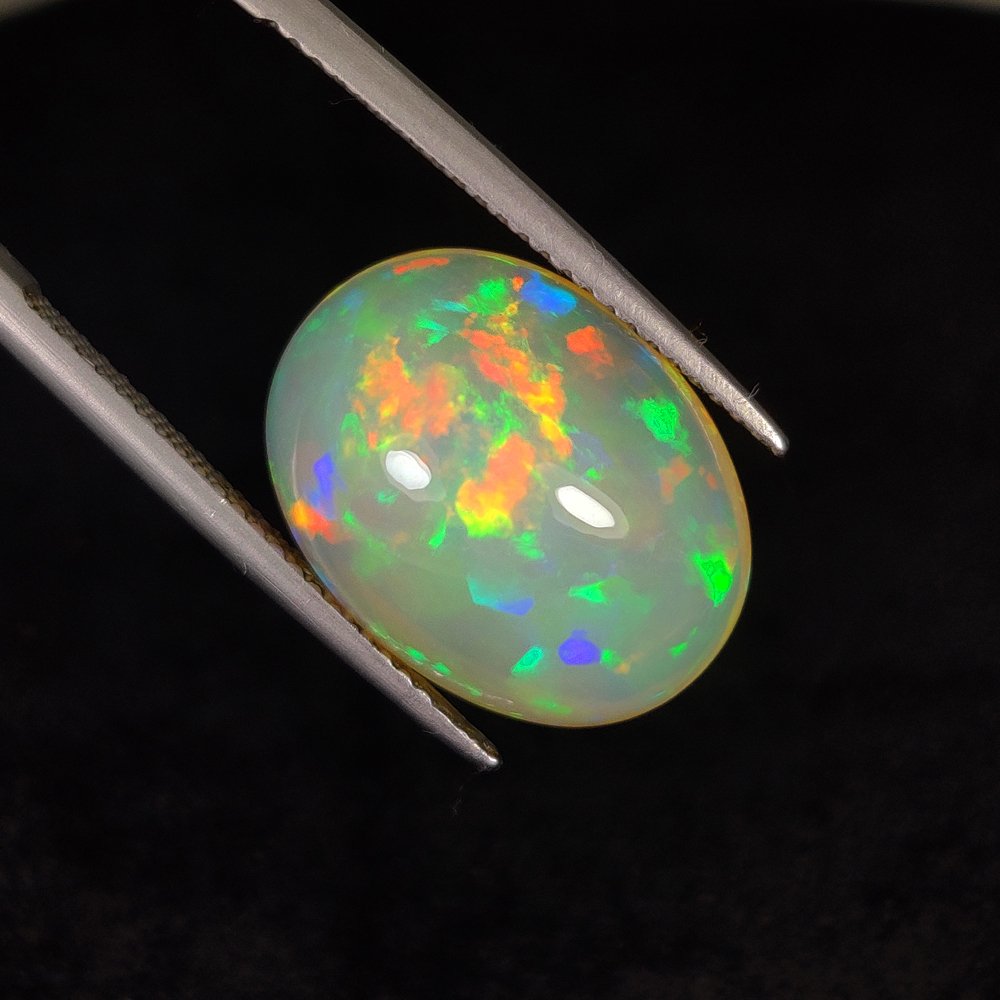 1 pcs  多色 蛋白石  - 7.21 ct - 国际有色宝石协会（ICA GemLab） - 终极色彩盛宴！ #4.3