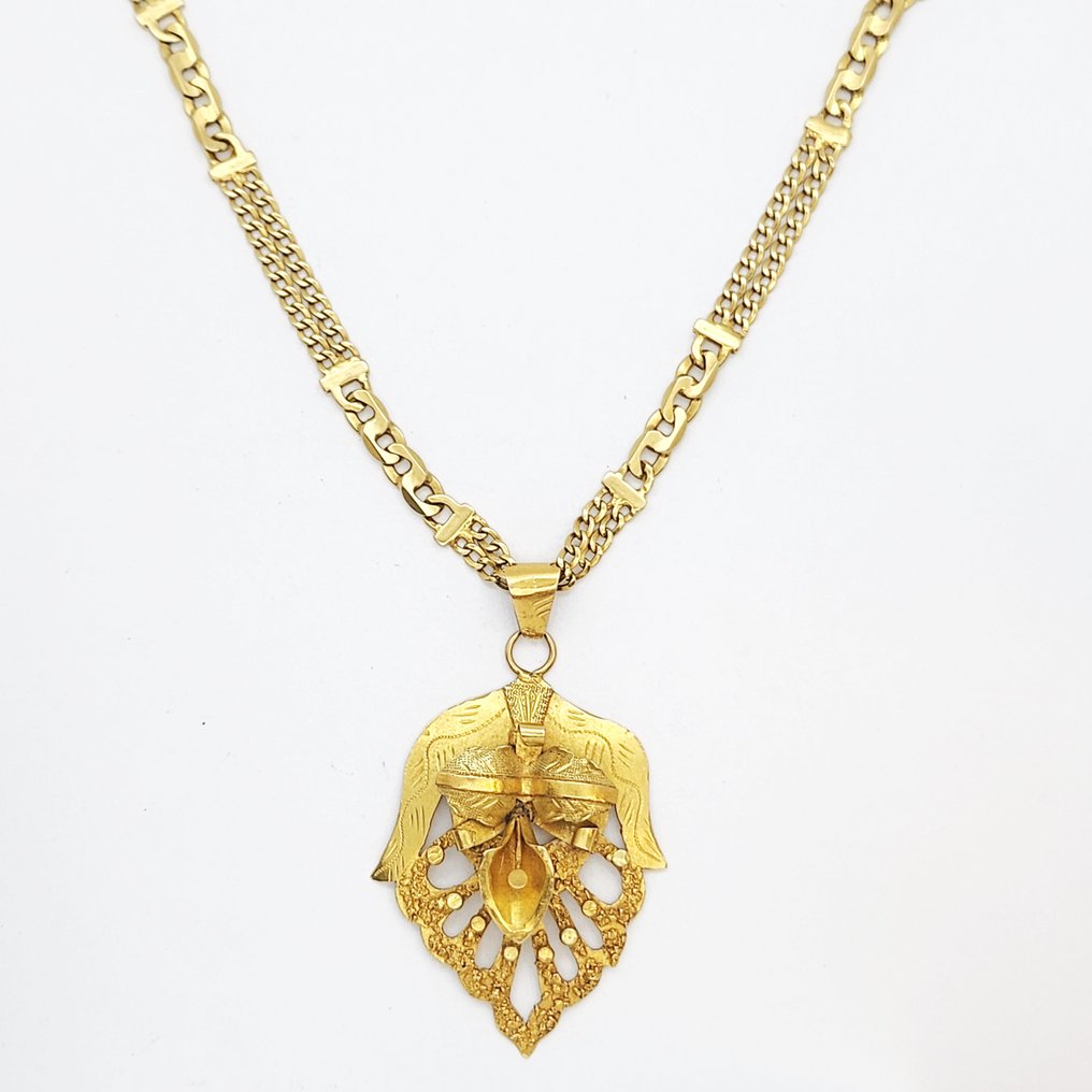 吊坠项链 - 18K包金 黄金 #1.0