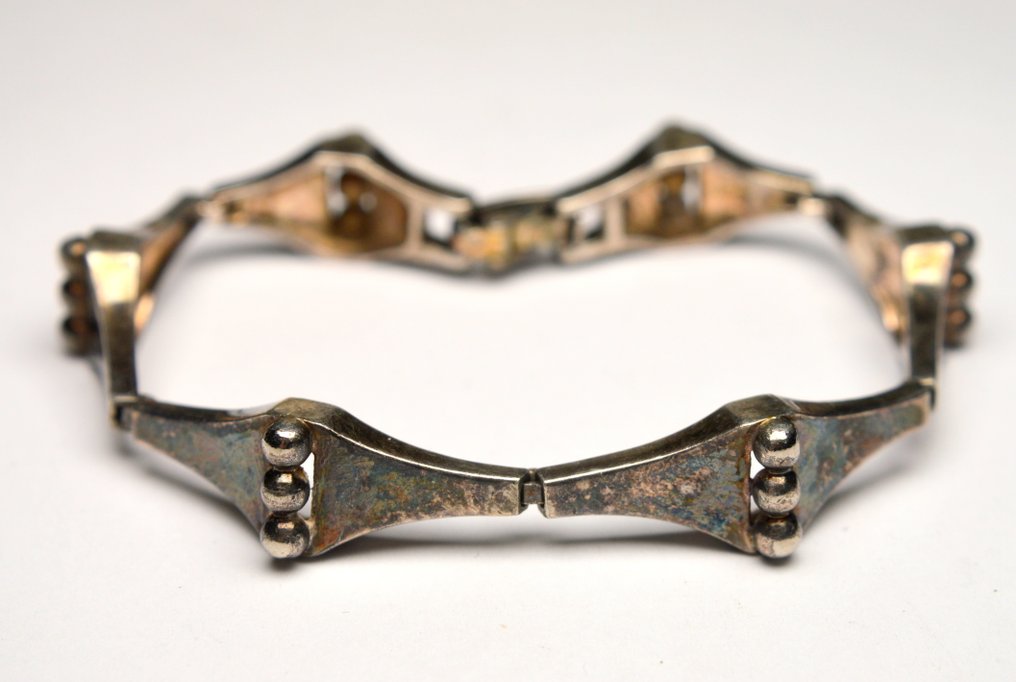 χωρίς τιμή ασφαλείας - Βραχιόλι 835 Ασήμι - 31,0g - Σκανδιναβικός Μοντερνισμός #1.0