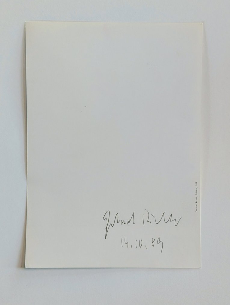 Anna Tilroe, Benjamin Buchloh - Gerhard Richter 1988/89 [+ signed art card] - 1989 #1.0