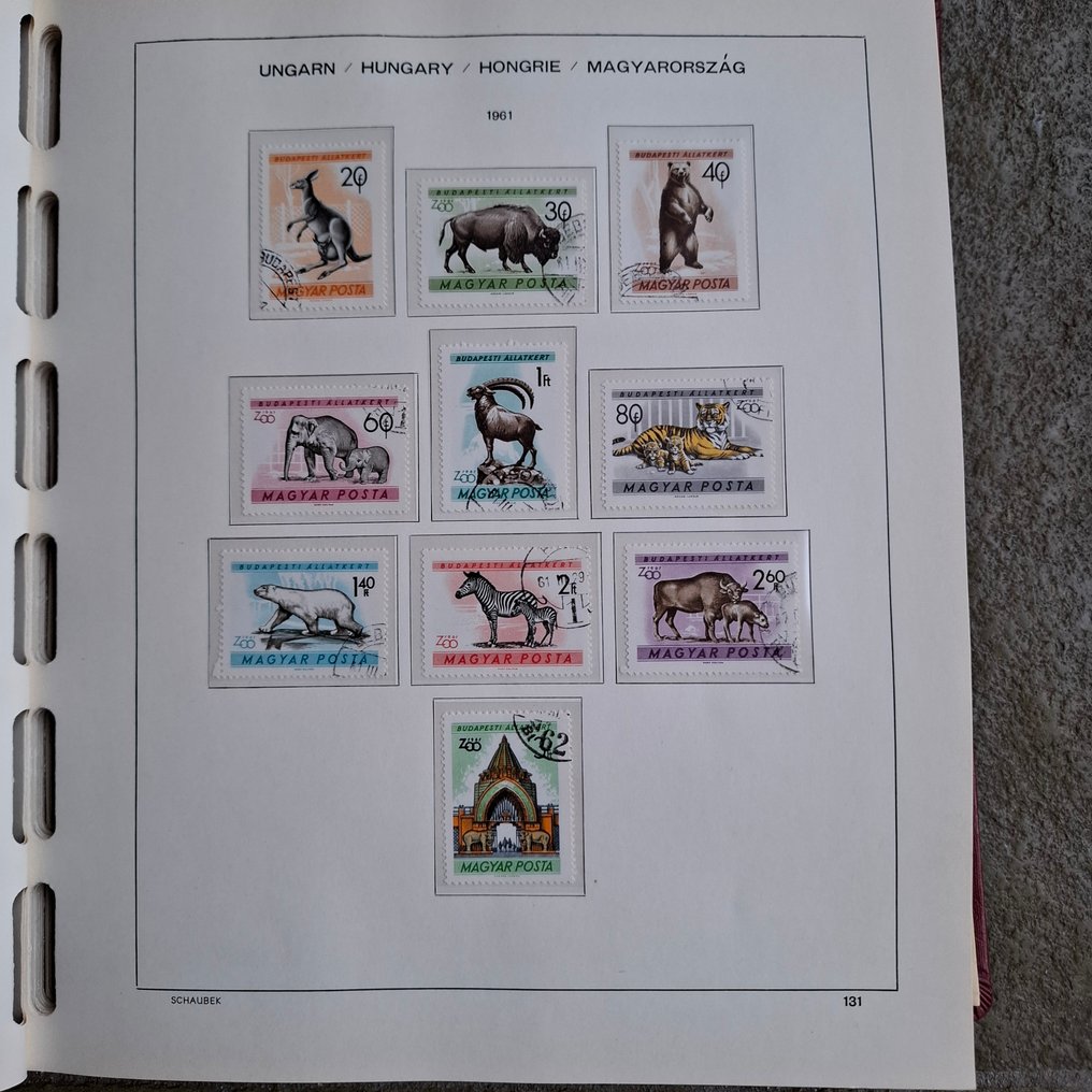 Ungaria 1960/1969 - Alte colecții ( timbre și blocuri ) în caietul de formulare Schaubek #4.3