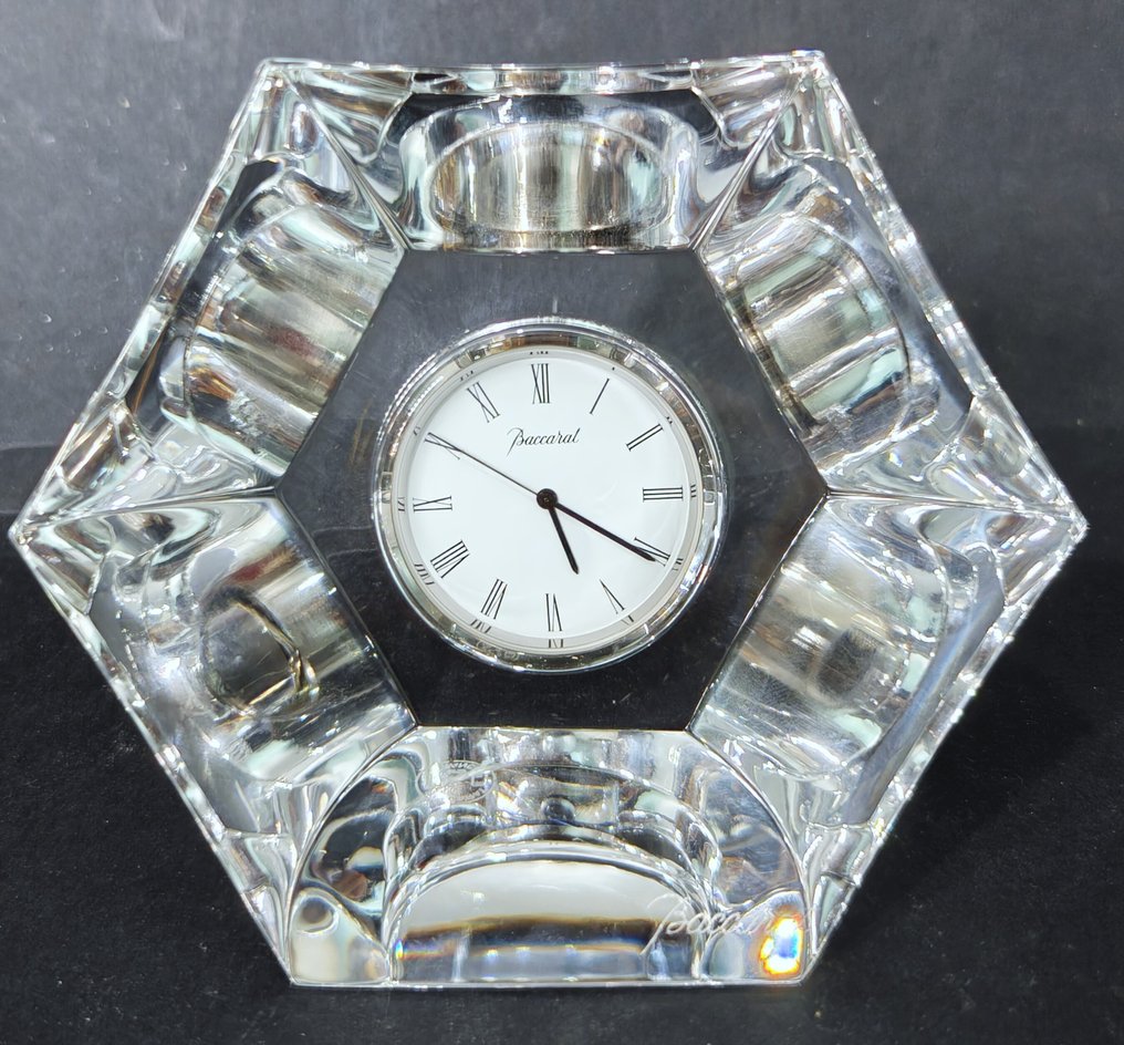 Desk clock - Baccarat -  Mid-century modern Crystal - 2000-2010 #1.0
