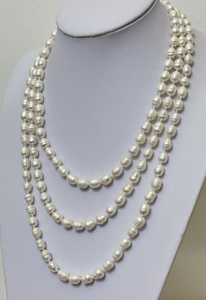 白色巴洛克珍珠 天然 / 615 克拉 / 高品质 / 非常稀有 - 吊坠项链 #2.1