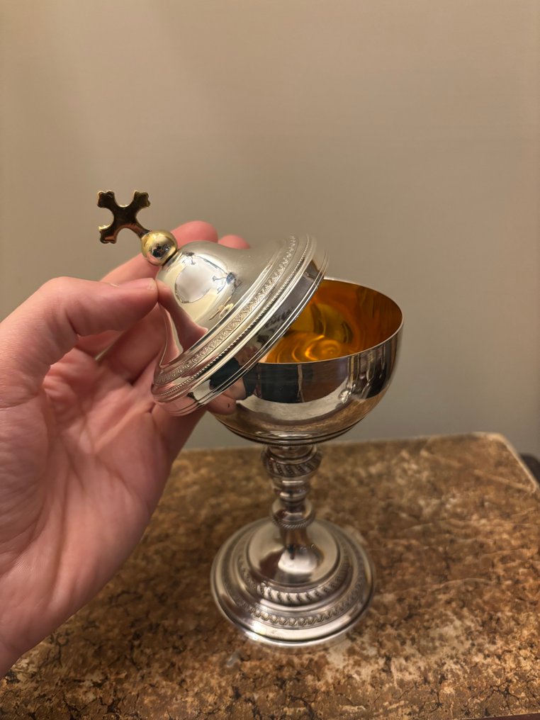 Pyx - Fém, Ezüstözött - Pisside metallo argentato. #2.1