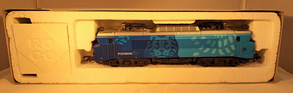 Roco H0 - 43784 - Ηλεκτροκίνητη ατμομηχανή (1) - Σειρά 1600 με διαφήμιση Postbank. - NS #4.3