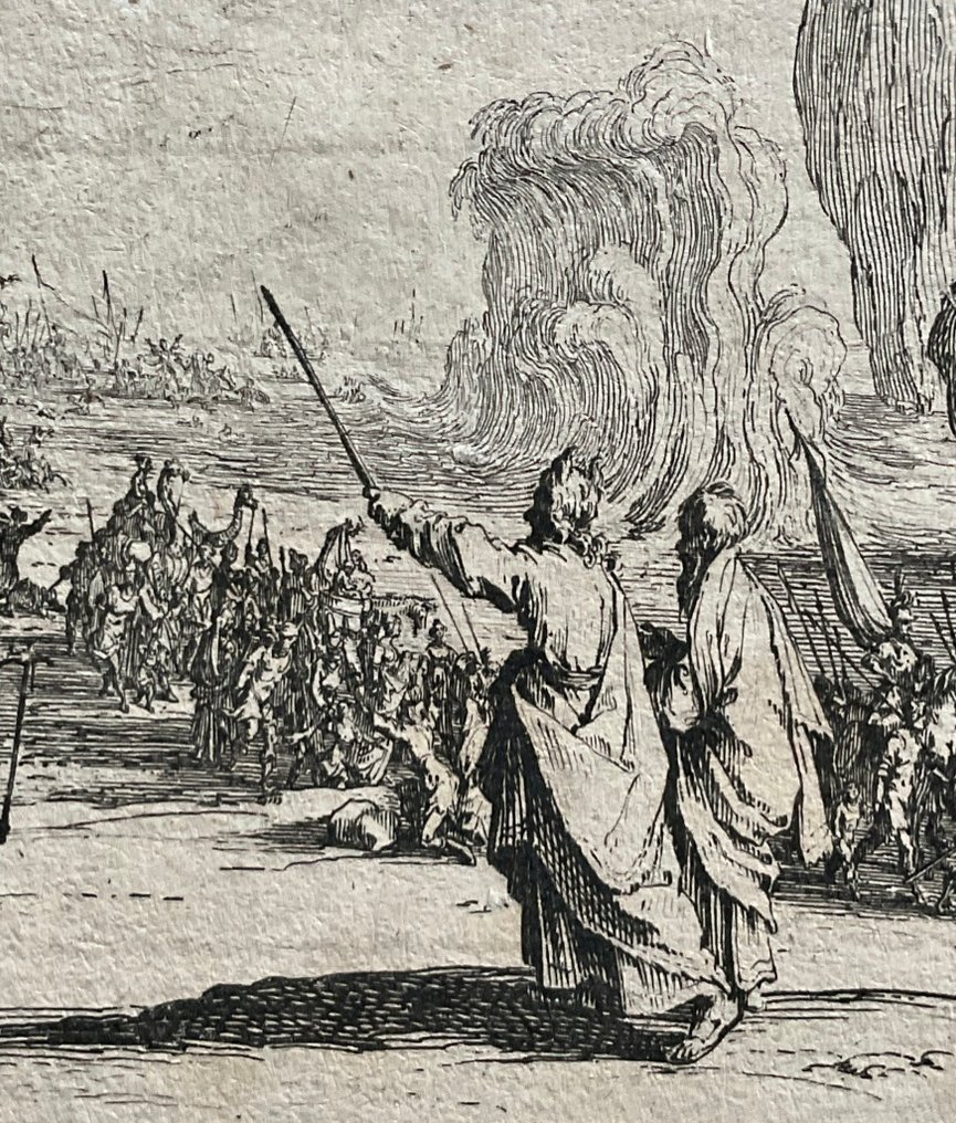 Jacques Callot (1592-1635) - "Traversata del Mar Rosso"- Originale rara #1.0