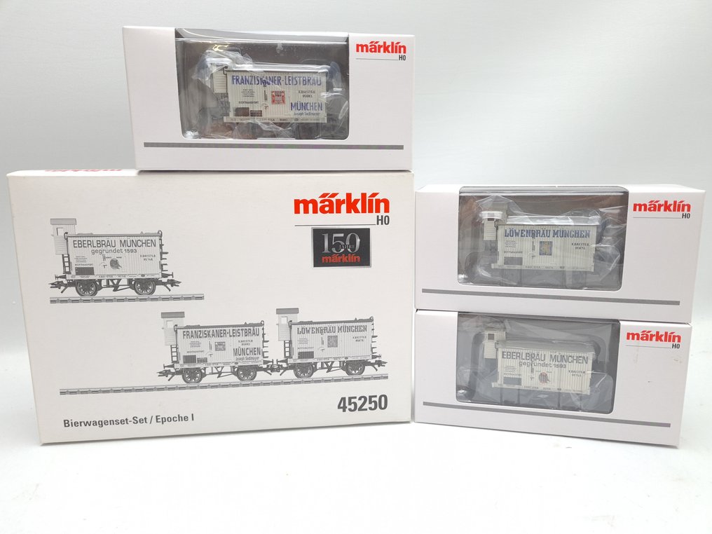 Märklin H0 - 45250 - Model train freight wagon set (1) - 3-piece set of beer carts - K.Bay.Sts.B #2.1
