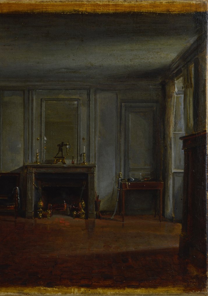 François Edmé Ricois 1795-1881. - Intérieur d'une chambre à coucher. #2.1