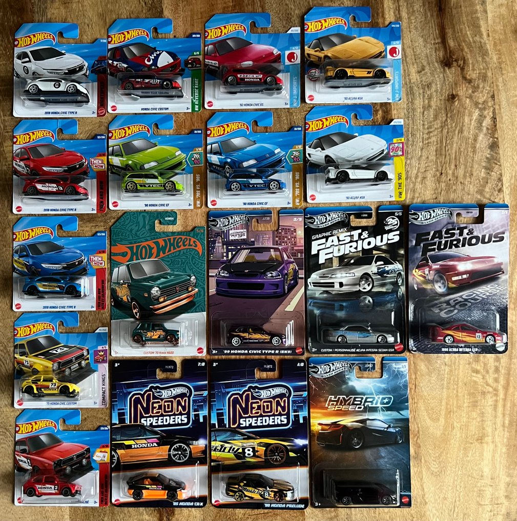 Hot Wheels 1:64 - Modelauto  (18) - Big Honda Set #1.0