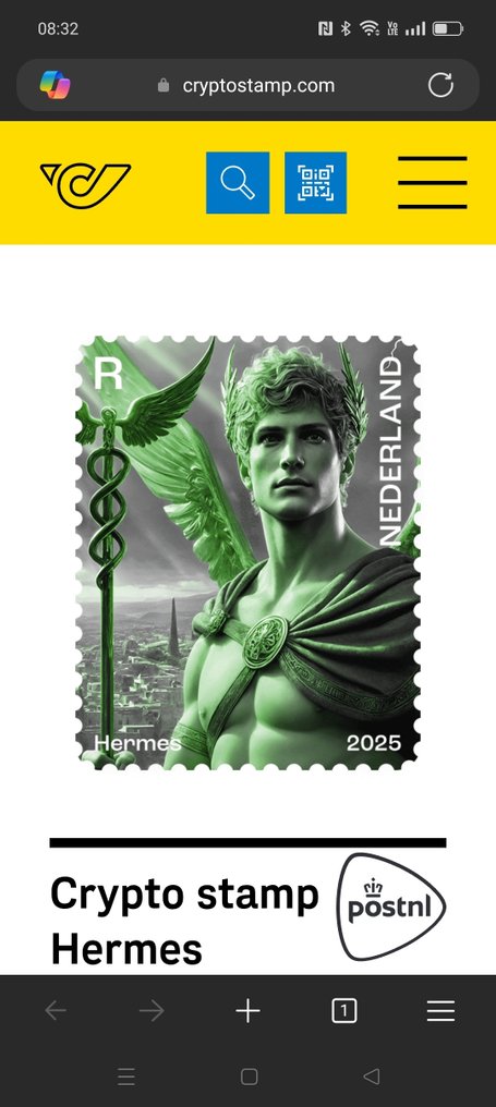 Europa 2025/2025 - 6 Cryptozegels 'Héroes Míticos' Emisión conjunta. #3.2