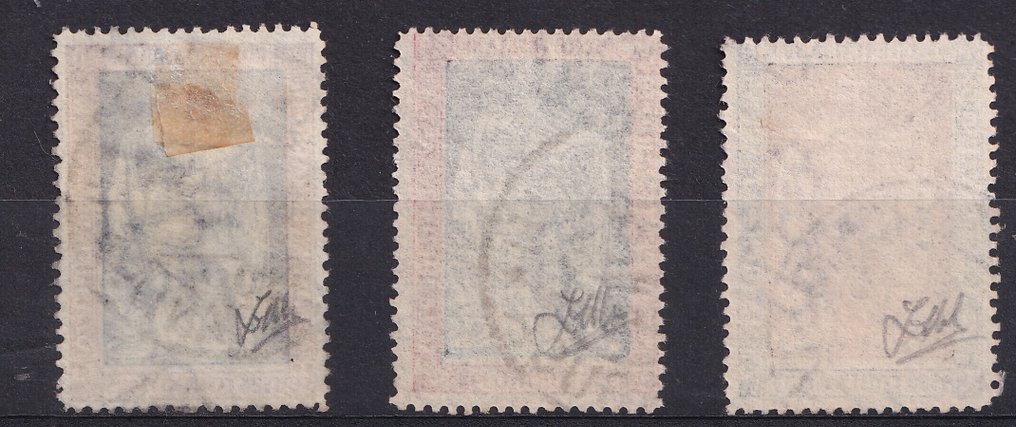 Italia Regno 1928 - Emanuele Filiberto 20 cent+25 c.+30 cent con certificato peritale Zappalà - Sassone nn.230-231-232 #4.3