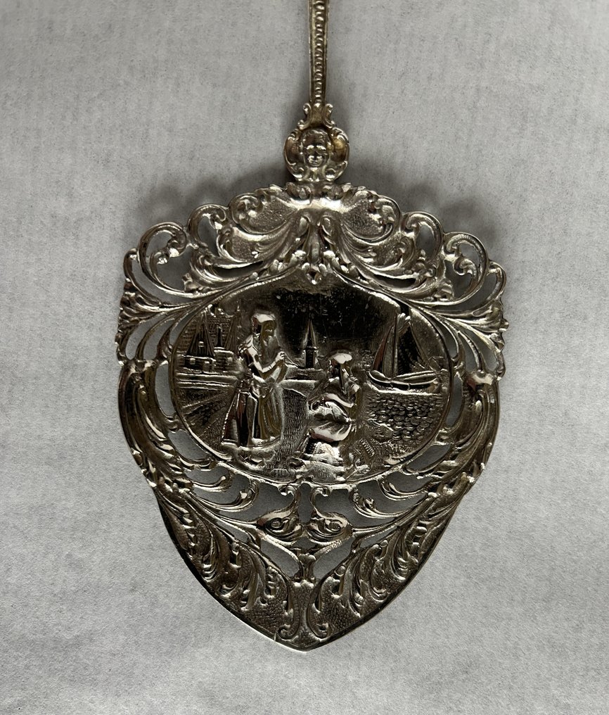 Mogelijk Hooykaas - Serveur de gâteaux - Argent 833 - 1920-1930 - Taartschep #3.2