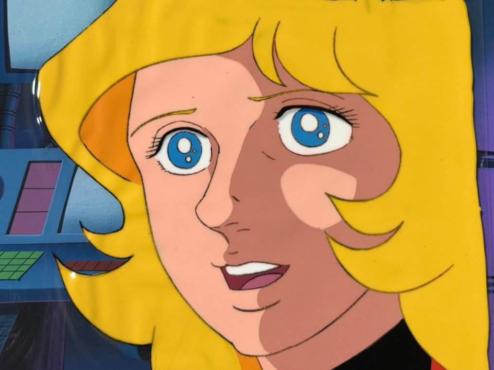 Toei Animation - Eredeti animációs cel Joan Randall-lel, festett háttérrel. - Captain Future (1978/79) #1.0