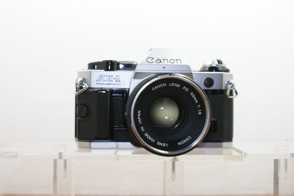 Canon AE-1 Program + FD 1.8/50mm + Zonnekap | Cameră reflexă cu o singură lentilă (SLR) #1.0